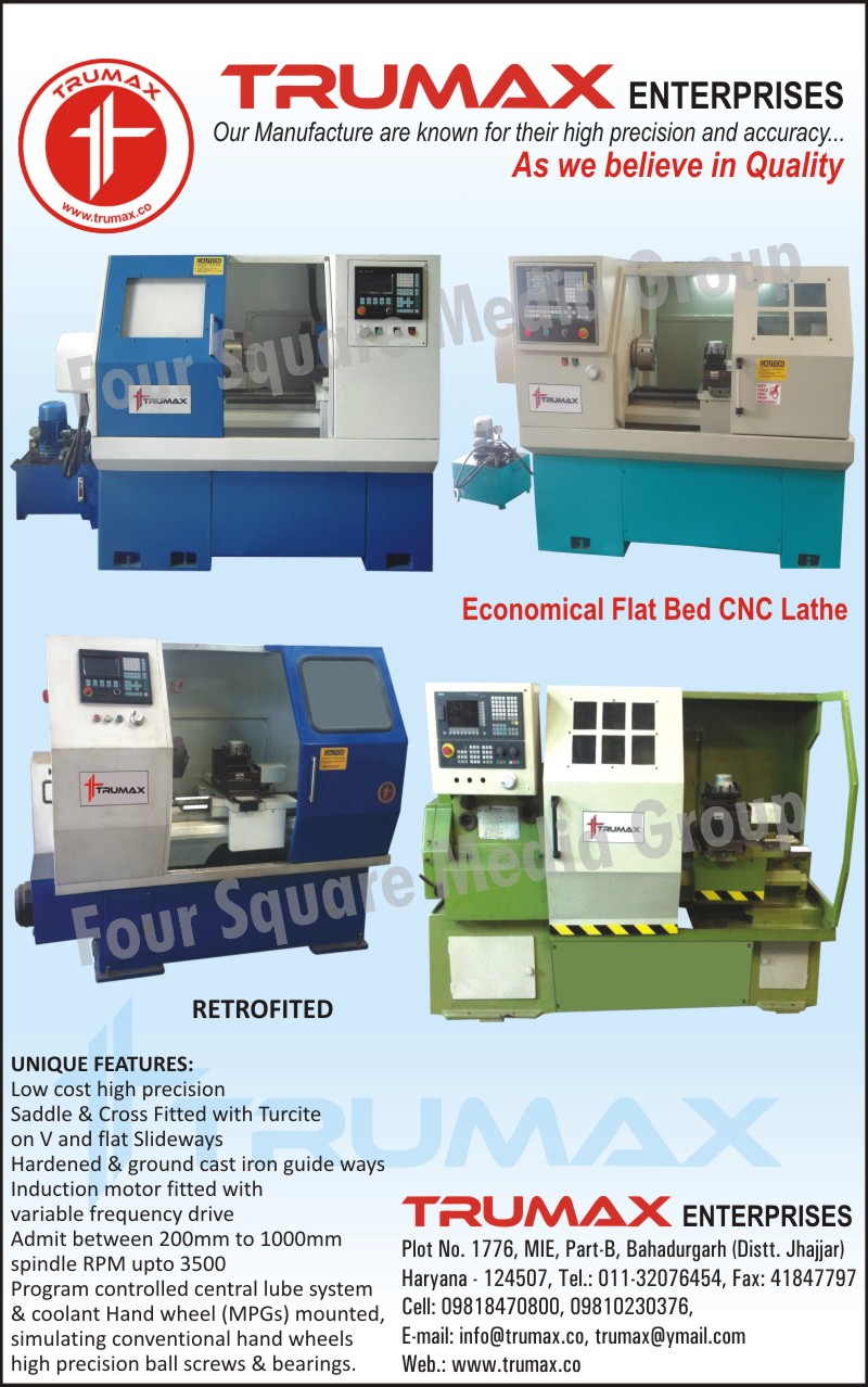 Economical Flat Bed CNC Lathe Machines