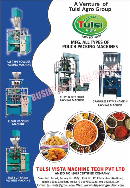 Packaging Machines, Sealer Machines, Packing Machines, Filler Machines, Pouch Packaging Machines, Powder Packing Machines, Flour Packing Machines, Salt Packing Machines, Suji Packing Machines, Rawa Packing Machines, Chips Packing Machines, Dry Fruit Packing Machines, Granules Packing Machines, Fryums Packing Machines, Namkeen Packing Machines