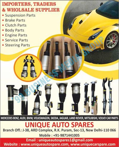 MERCEDES BENZ Car Parts, AUDI Car Parts, BMW Car Parts, VOLKSWAGON Car Parts, SKODA Car Parts, JAGUAR Car Parts, LAND ROVER Car Parts, MITSUBISHI Car Parts, VOLVO Car Parts, HONDA Car Parts, TOYOTA Automotive Spare Parts, Four Wheeler Spare Parts, 4 Wheeler Spare Parts, Car Spare Parts, Car Brake Parts, Car Suspension Parts, Car Clutch Parts, Car Body Parts, Car Engine Parts, Car Service Parts, Car Steering Parts