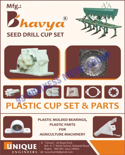 Plastic Cup Sets, Plastic Cup Parts, Seed Drill Cup Sets