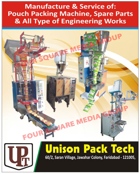 Pouch Packing Machines, Pouch Packing Machine Spare Parts