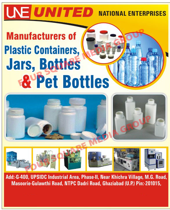 Plastic Containers, Plastic Bottles, Plastic Jars, Pet Bottles