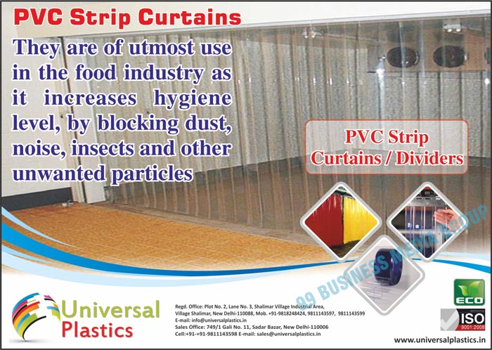 Food Industry PVC Strip Curtains, Food Industry PVC Strip Dividers, PVC Strip Curtains, PVC Strip Dividers