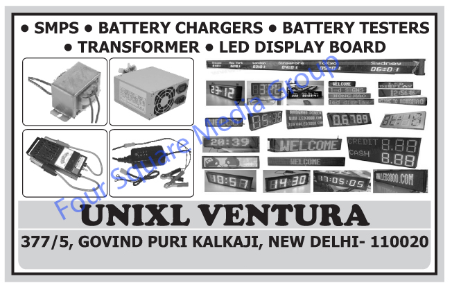 SMPS, Battery Chargers, Battery Testers, Transformers, Led Display Boards,Led Display Board, Switch Mode Power Supplies