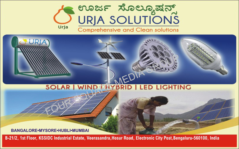 Led Lights, Solar Panels, Solar Water Heaters, Solar Street Lights, Solar Water Pumps, Wind Energy Systems, Hybrid Renewable Energy Systems