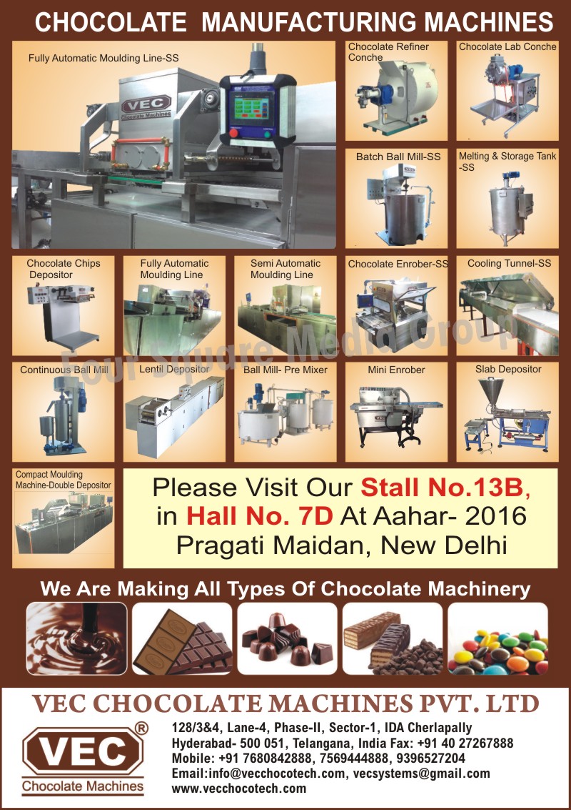 Chocolate Machines, Chocolate Manufacturing Machines, Chocolate Refiner Conche, Chocolate Lab Conche, Stainless Steel Batch Ball Mill, Stainless Steel Melting Tanks, Stainless Steel Storage Tanks, Chocolate Chips Depositors, Stainless Steel Chocolate Enrobers, Stainless Steel Chocolate Tunnels, Cylindrical Ball Mills, Lentil Depositors, Ball Mills, Pre Mixers, Manual Chocolate Moulding Machines, Manual Chocolate Tempering Machines, Fully Automatic Chocolate Moulding Lines, Semi Automatic Chocolate Moulding Lines, Continuous Ball Mills, Pre Mixer Ball Mills, Premixer Ball Mills, Mini Enrobers, Slab Depositors, Double Depositor Compact Moulding Machines