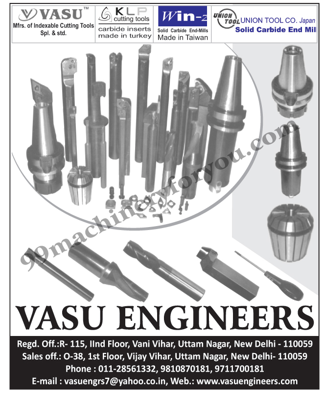 Indexable Cutting Tools,Cutting Tools, Carbide Inserts, End Mill