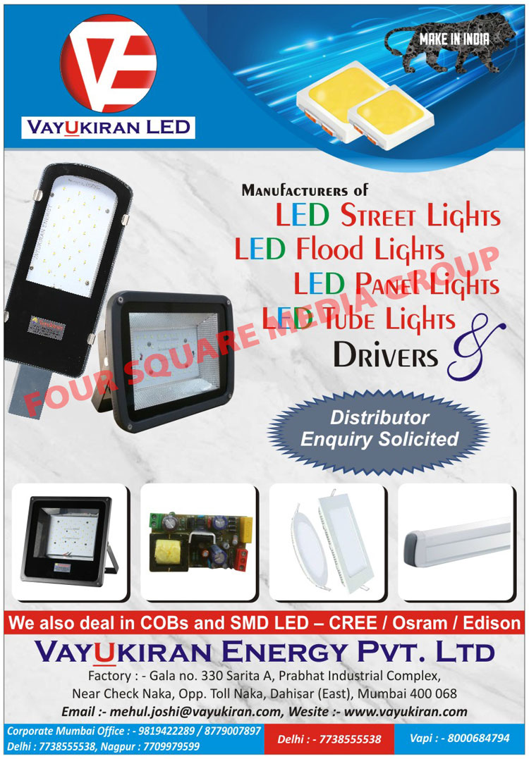 Led Lights, Led Street Lights, Led Flood Lights, Led Panel Lights, Led Tube Lights, Led Drivers, Cob Lights, SMD Led