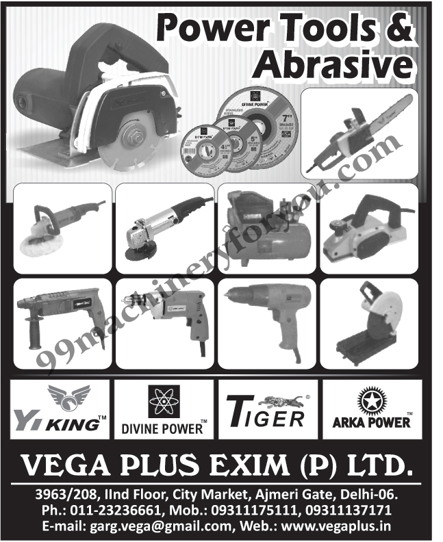 Power Tools, Abrasives