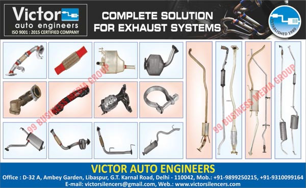 Automotive Exhaust Systems, Mud Flaps, Automotive Foot Mats, Automotive Mats, Automotive Mattings, Fuel Pipes, Four Wheeler Exhaust Systems, Cross Members, Tractor Exhaust Systems, EGR Pipes, Ballows, 4 Wheeler Exhaust Systems, Automotive Getz Fronts, Automotive Eeco Centers, Automotive Flexibles, Automotive Converters, Automobile Silencers