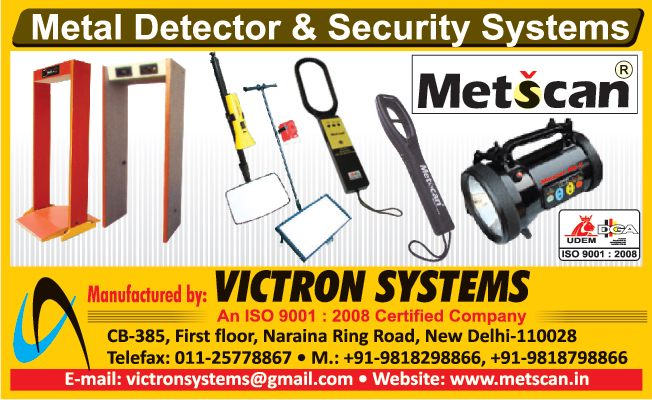 Security Systems, Door Frame Metal Detectors, Hand Held Metal Detectors, Search Lights, Guard Watch Systems, Under Vehicle Inspection Mirrors,Metal Detectors