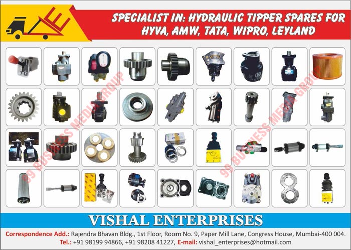 Hydraulic Tipper Spare Parts, Tipper Spare Parts