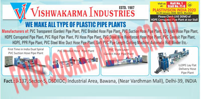 Plastic Machinery, HDPE Corrugated Pipe Plant, PVC Suction Hose Pipe Plant, PVC Braided Hose Pipe Plant, PVC Transparent Pipe Plant, PVC Garden Pipe Plant, PVC Steel Wire Reinforced Hose Pipe Plant, Soft PVC Pipe length Cutting Machine, PVC Suction Hose Pipe Plant, HDPE Corrugated Pipe Plant, PVC Steel Duct Hose Pipe Plant, PVC Compounding Plant, PVC Braided Hose Pipe Plant, LD Krishi Hose pipe Plant, PVC Conduit Pipe Plant, PVC Rigid Pipe Plant, HDPE Pipe Plant, PP Pipe Plant, PVC Cable Plant, PU Hose Pipe Plant,PVC Braided Pipe Plants, PVC Transparent Garden Pipe Plants, PET Strap Plants, PVC Profile Seal Plants, PVC Conduit Plants, CPVC Pipe Plants, Twin Screw Extrucsion Plants, Pu Pipe Plants, PVC Conduit Plants, twin Screw Extrusion Plants, PPR Pipe Plants, PVC Profile Seal Plants, Twin Screw Extrusion Plants, Automatic Roll Rewinder Machines, PVC Sanitary Connection Pipe SWR Socketing Machines, Automatic Pipe Sealing Plants, Automatic Pipe Cutting Plants, PVC Casing Plants, PVC Caping Plants, PVC Medical Pipe Plants, PVC Plumbing Pipe Plants, PVC Sleeving Pipe Plants, High Speed Mixtures, High Speed Grinders