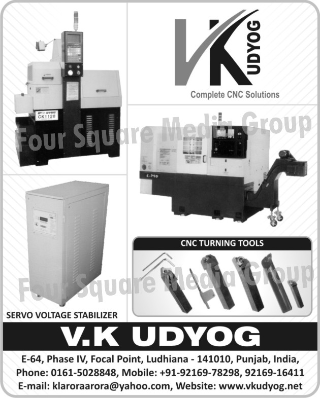 Complete CNC Solutions, CNC Turning Tools, Servo Voltage Stabilizers