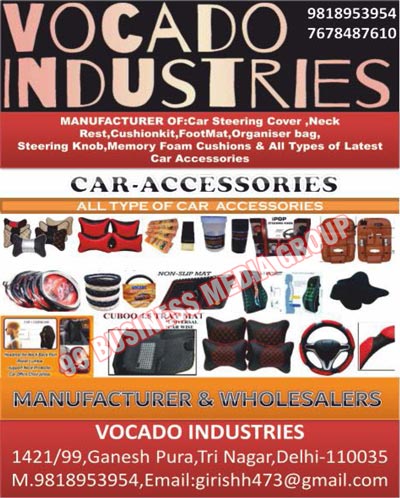 Automotive Accessories, Car Accessories, Car Seat Covers, Dashboard Covers, Neck Cushions, Foot Mats, Steering Covers, Show Antennas, Door Guards, Door Protectors, Side Curtains, Sun Shades, Foot Mats, Automotive Mats, Car Foot Mats, Steering Knobs, Neck Rests, Memory Foams Cushions, Car Steering Covers, Cushionkits, Organiser Bags, Non Slip Mats