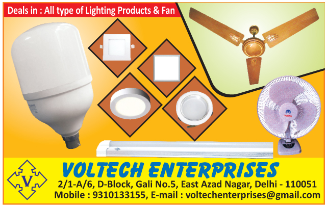 LED Lights, Bulbs, Fans, Table Fans