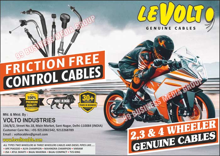 Two Wheeler Cables, Three Wheeler Cables, Four Wheeler Cables, Control Cables, Diesel Pipes, Friction Free Cables, Brake Hoses, 2 Wheeler Cables, 3 Wheeler Cables, 4 Wheeler Cables, Automobile Spares Control Cables