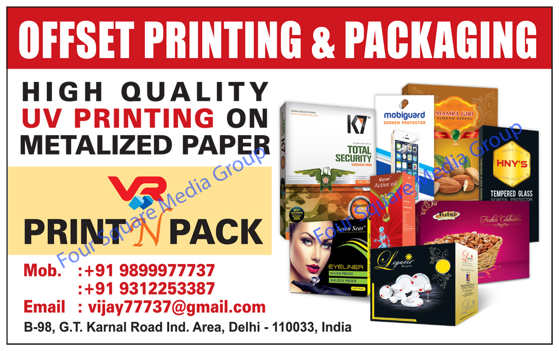 Offset Printing Services, UV Printing Service, Packaging Services