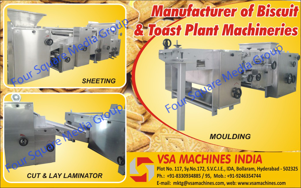 Biscuit Plant Machineries, Toast Plant Machineries, Cut Laminator, Lay Laminator, Moulding, Sheetings, Biscuit Plant Machines, Toast Plant Machines