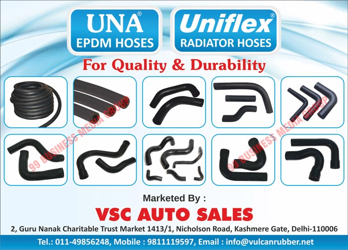 EPDM Hoses, Radiator Hoses