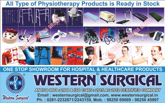 Hospital Products, Healthcare Products, Surgical Products, Physiotherapy Products