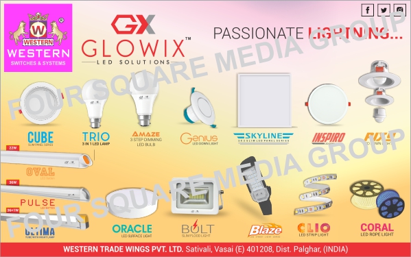 Led Lights, Led Bulbs, Panel Lights, Down Lights, Tube Lights, Surface Lights, Slim Flood Lights, Strip Lights, Rope Lights, Led Lamps