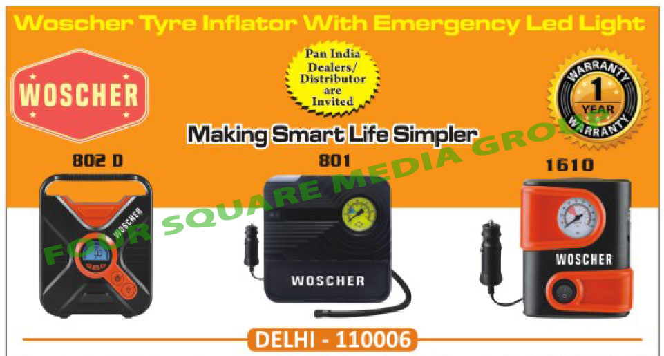 Tyre Inflators, Emergency Led Lights