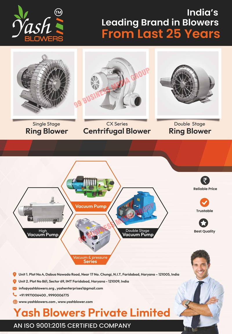 Vacuum Pressure Pumps, Vacuum Pumps, Side Channel Blowers, Vacuum Blowers, Turbine Blowers, Centrifugal Blowers, Single Stage Ring Blowers, Double Stage Ring Blowers, High Vacuum Pumps, Double Stage Vacuum Pumps, CX Series Centrifugal Blowers, Vacuum Series Pumps