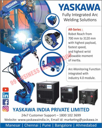 Fully Integrated ARC Welding Solutions, AC Drives, Motion Controls, Robotics, Drive Controls