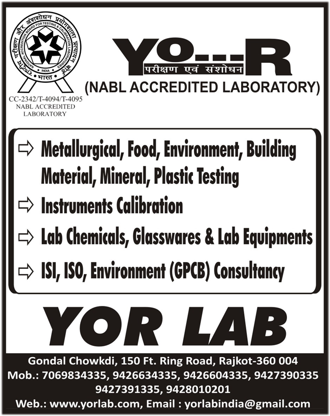 ISI Consultancy Services, ISO Consultancy Services, Environment Consultancy Services, GPCB Consultancy Services, Lab Chemicals, Lab Glassware, Lab Equipment, Instrument Calibration, Metallurgical Testing Service, Food Testing Service, Environment Testing Service, Building Material Testing Service, Mineral Testing Service, Plastic Testing Service