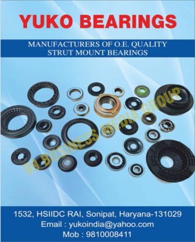 Automotive Bearings, Strut Mount Bearings