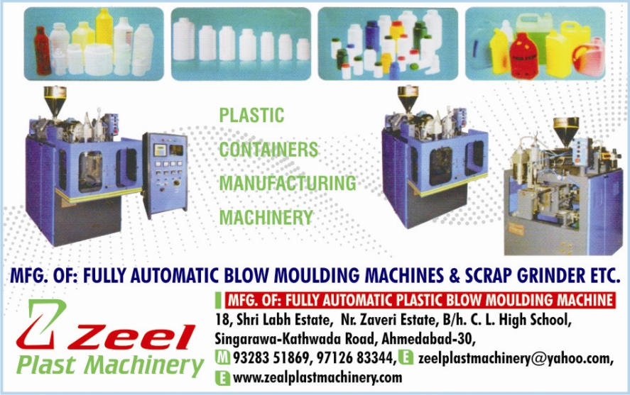 Plastic Container Machines, Blow Moulding Machines, Scrap Grinders, Plastic Blow Moulding Machines,Pesticides Bottle Machine, HDPE Bottle Machine, PVC Blow Moulding Machine, PP Blow Moulding Machines, Toys Blow Moulding Machines, Plastic Container Blow Moulding Machines