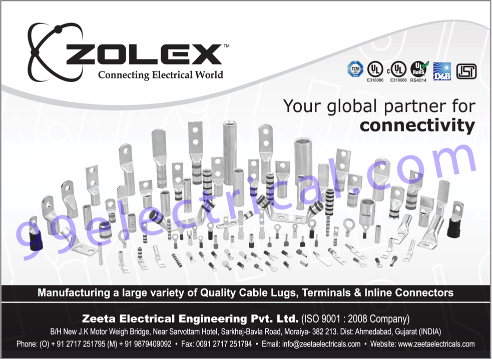 Cable Lugs, Cable Terminals, Inline Connectors,Electric Cable Lugs